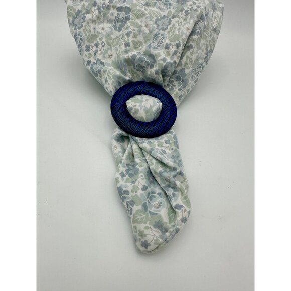 Scarf Clip T-Shirt Tee Ring Buckle Set 4 Vtg 1990s Plastic Heart Rhinestone - Picture 3 of 9